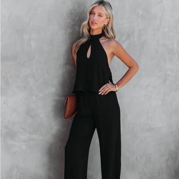 Vici Pants - VICI stunning halter jumpsuit NWOT